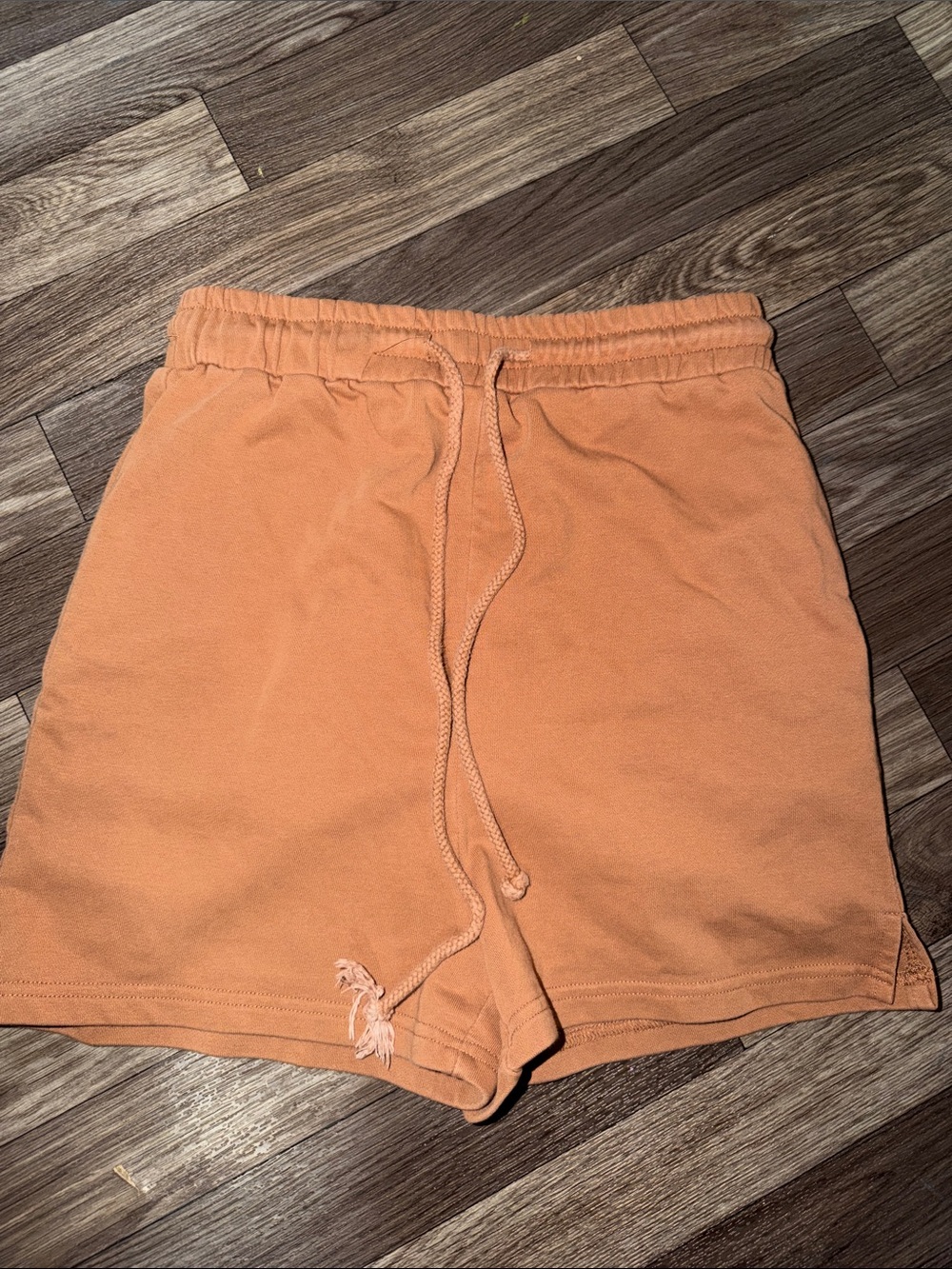 moodie Women's brown/orange-ish High-Waist Drawstring Shorts